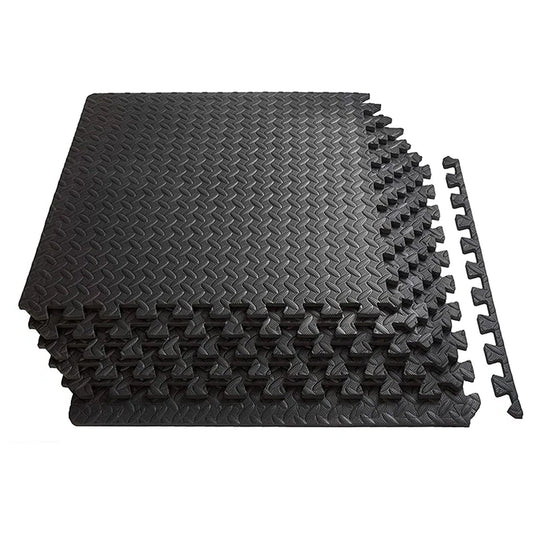Heavy Duty 10mm Interlocking EVA Foam Puzzle Mats – Shock Absorbing, Non Slip Gym Flooring for Home Workouts, Studios, Garages & Play Areas