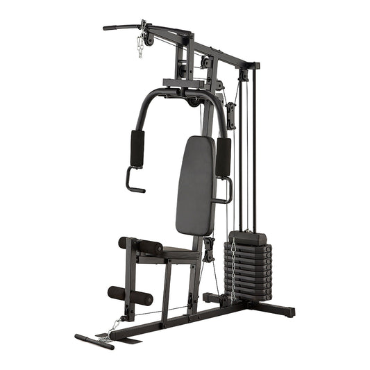 Compact All-in-One Multi Gym Machine with 45kg or 66kg Weight Stack – Full Body Home Workout Station with Steel Frame and Pulley System for Strength Training