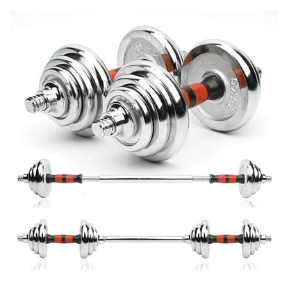 2-in-1 Steel Adjustable 20kg Dumbbell & Barbell Set – Durable Cast Iron Weights, Ideal for Strength Training and Home Gym Workouts