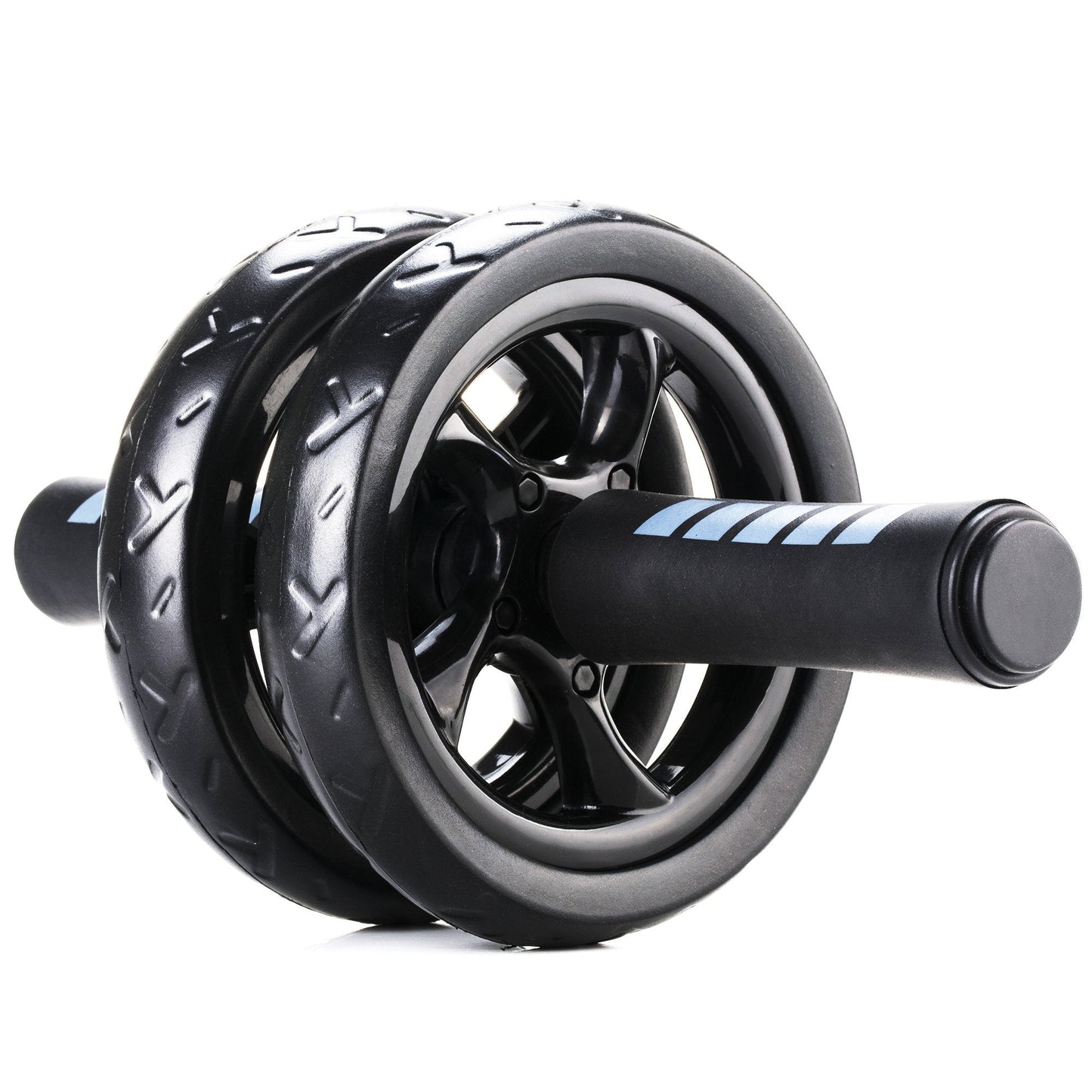 Double Wheel Ab Roller with Ergonomic Foam Handles & Thick Knee Pad for Core Training – Stable, Smooth, and Effective Home Gym Fitness Equipment