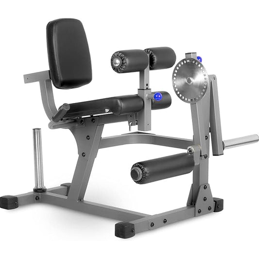 Adjustable Seated Leg Extension & Curl Machine – Heavy-Duty Steel Frame for Quad & Hamstring Workouts | Compact Strength Trainer for Home Gym (Optional Weights)