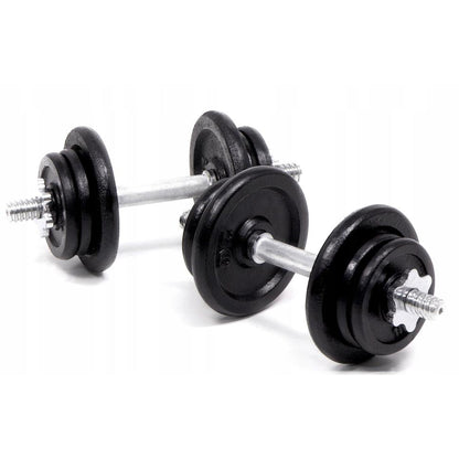 Adjustable 65 kg Dumbbell & Barbell Set – Cast-Iron, Knurled Grip, 2-in-1 Strength Training Kit for Home Gym Workouts