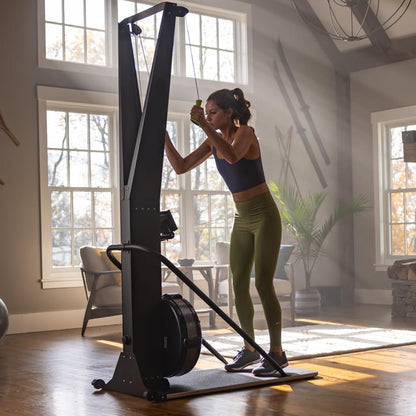 Indoor Ski Exercise Machine – Full-Body Nordic Trainer with LED Display | Adjustable Resistance for High-Intensity Cardio, Strength & Endurance Home Workouts