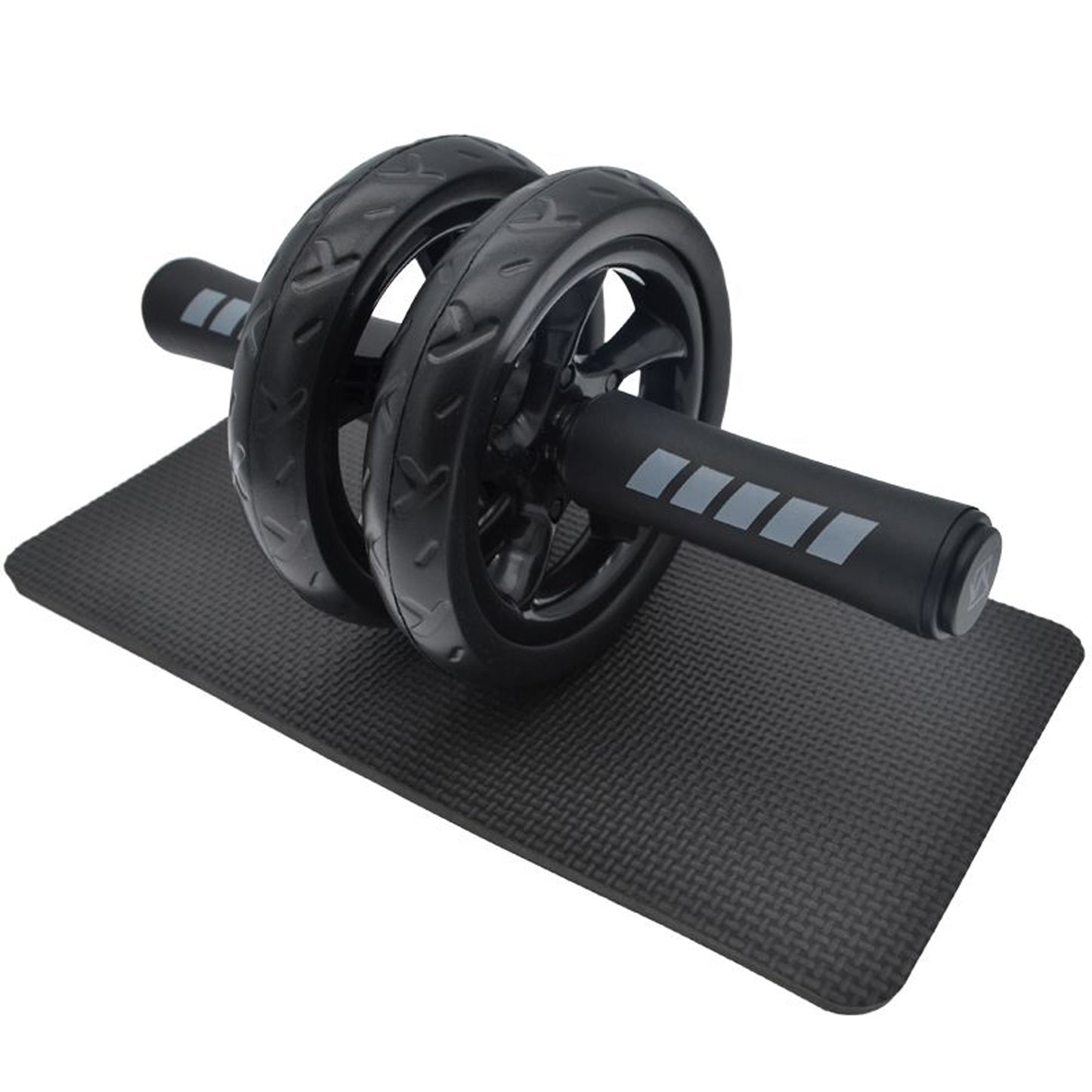 Double Wheel Ab Roller with Ergonomic Foam Handles & Thick Knee Pad for Core Training – Stable, Smooth, and Effective Home Gym Fitness Equipment