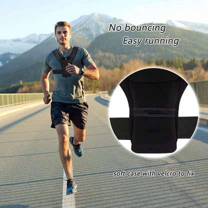 Lightweight Reflective Running Hydration Vest with Phone Holder, Adjustable Neoprene Straps for Safe Jogging, High‑Vis Visibility for Home Fitness
