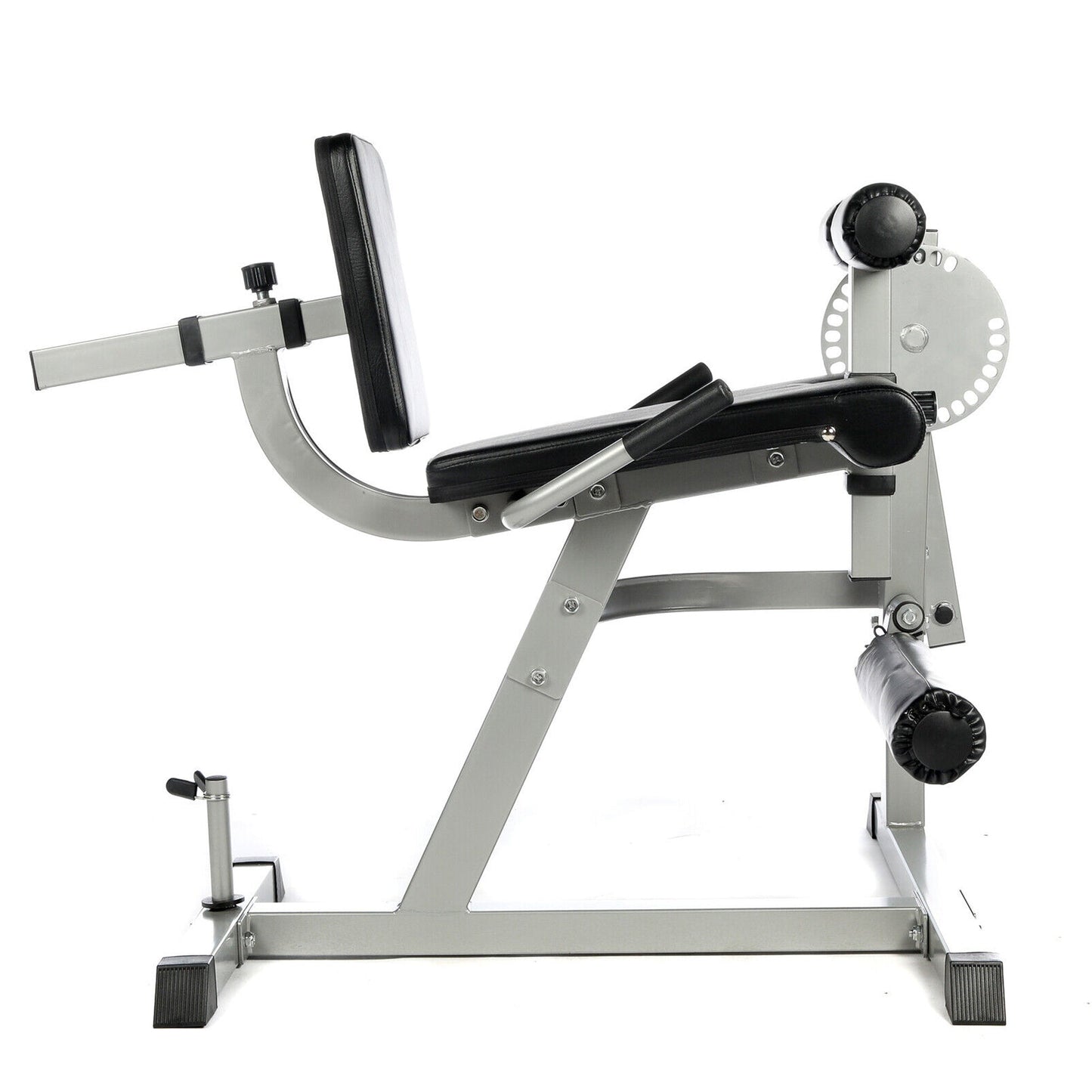 Adjustable Seated Leg Extension & Curl Machine – Heavy-Duty Steel Frame for Quad & Hamstring Workouts | Compact Strength Trainer for Home Gym (Optional Weights)