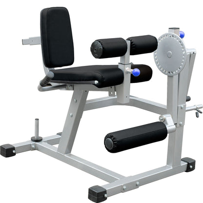 Adjustable Seated Leg Extension & Curl Machine – Heavy-Duty Steel Frame for Quad & Hamstring Workouts | Compact Strength Trainer for Home Gym (Optional Weights)