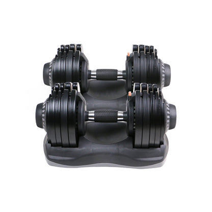 Adjustable Dumbbell Pair 5–32.5 kg – Ergonomic Grip, Rapid Weight Adjustment, Quiet Strength Training for Compact Home Gym Setups