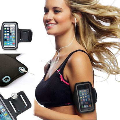 Waterproof Sports Armband Phone Holder with Reflective Strip – Secure, Sweat-Resistant Fit for Running, Gym, Cycling & Outdoor Workouts (Fits up to 7.0")