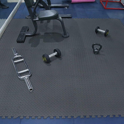 Heavy Duty 10mm Interlocking EVA Foam Puzzle Mats – Shock Absorbing, Non Slip Gym Flooring for Home Workouts, Studios, Garages & Play Areas