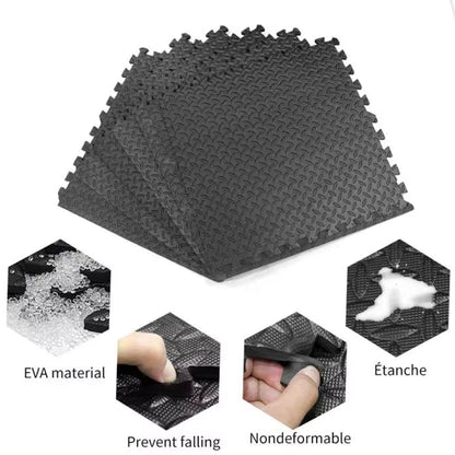 Heavy Duty 10mm Interlocking EVA Foam Puzzle Mats – Shock Absorbing, Non Slip Gym Flooring for Home Workouts, Studios, Garages & Play Areas