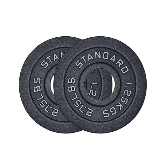 Durable Cast Iron Weight Plates for Home & Commercial Gyms – Standard 2" Hole for Olympic Barbells, Compact Design for Powerlifting, Bodybuilding & Full-Body Strength Training