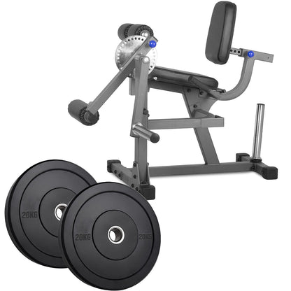 Adjustable Seated Leg Extension & Curl Machine – Heavy-Duty Steel Frame for Quad & Hamstring Workouts | Compact Strength Trainer for Home Gym (Optional Weights)