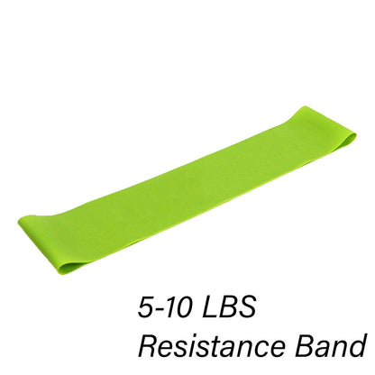 5‑Level Natural Latex Light Loop Resistance Band Set – Non‑Slip, Anti‑Roll, Portable for Home Fitness, Yoga & Strength