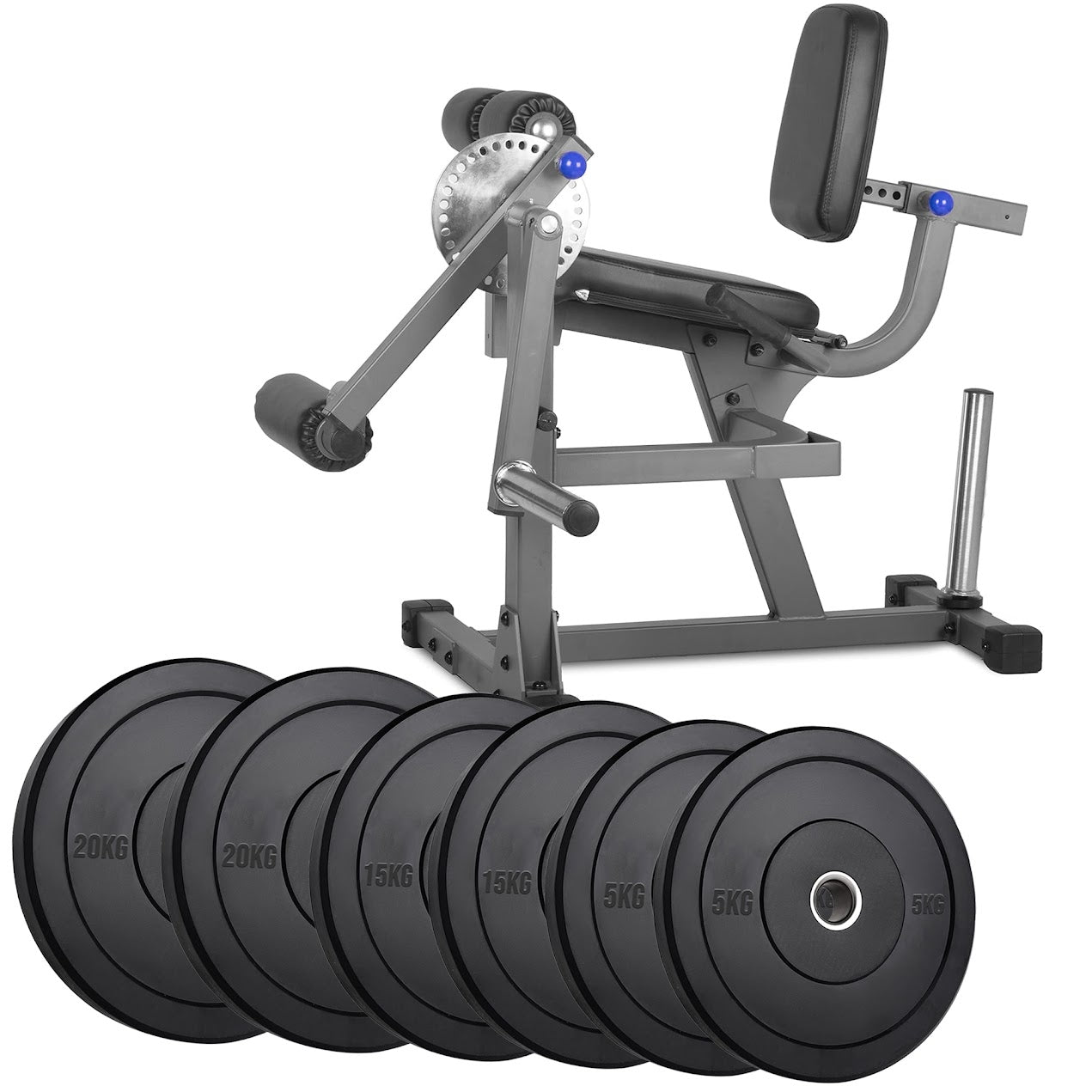 Adjustable Seated Leg Extension & Curl Machine – Heavy-Duty Steel Frame for Quad & Hamstring Workouts | Compact Strength Trainer for Home Gym (Optional Weights)