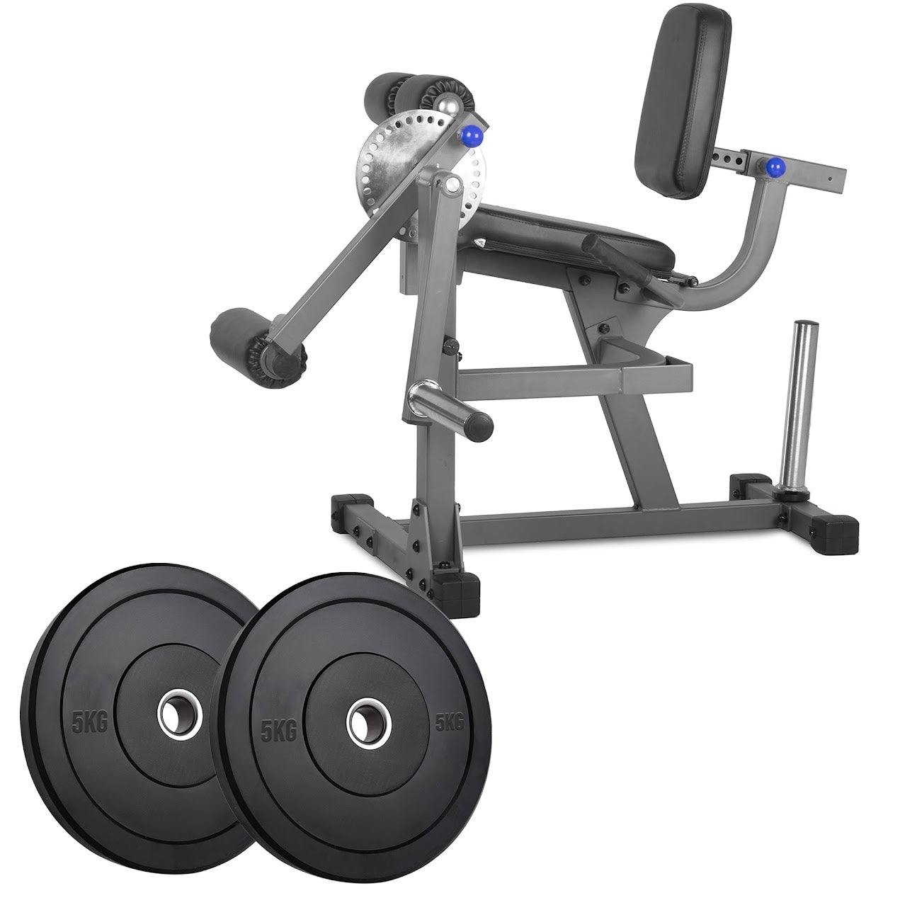 Adjustable Seated Leg Extension & Curl Machine – Heavy-Duty Steel Frame for Quad & Hamstring Workouts | Compact Strength Trainer for Home Gym (Optional Weights)