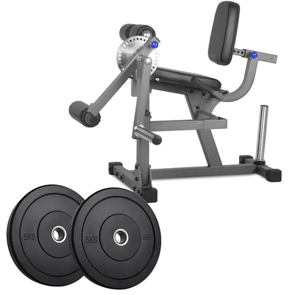 Adjustable Seated Leg Extension & Curl Machine – Heavy-Duty Steel Frame for Quad & Hamstring Workouts | Compact Strength Trainer for Home Gym (Optional Weights)