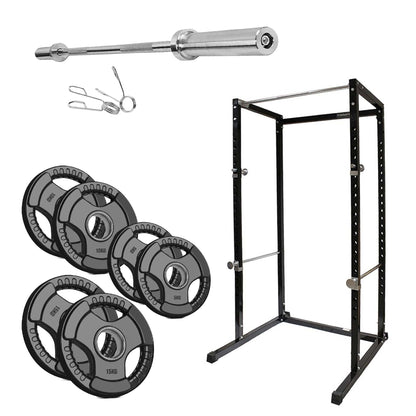 G100 Heavy Duty Power Rack | Adjustable Squat Cage with Pull Up Bar | Full-Body Strength Training Station for Home Gym Workouts – Durable & Versatile Design