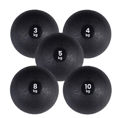 Heavy‑Duty No‑Bounce Slam Ball – Solid Rubber Weight, Anti‑Bounce Coating for Strength & Core Conditioning – Home Gym Fitness, 3–25 kg