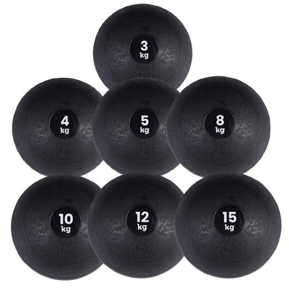 Heavy‑Duty No‑Bounce Slam Ball – Solid Rubber Weight, Anti‑Bounce Coating for Strength & Core Conditioning – Home Gym Fitness, 3–25 kg