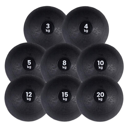 Heavy‑Duty No‑Bounce Slam Ball – Solid Rubber Weight, Anti‑Bounce Coating for Strength & Core Conditioning – Home Gym Fitness, 3–25 kg