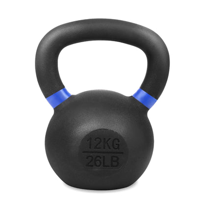 Heavy Duty Cast Iron Kettlebells – Durable Black Finish, Ergonomic Handle Strength Training Weights for Home Gym