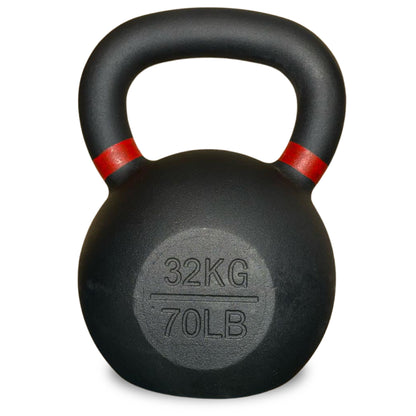Heavy Duty Cast Iron Kettlebells – Durable Black Finish, Ergonomic Handle Strength Training Weights for Home Gym
