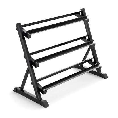 Hex Dumbbell Tier & Layer Storage Racks – 3-Tier, 5-Tier, 6-Tier & L3-Tier Heavy Duty Steel Weight Storage Rack for Home Gym Strength Training