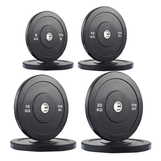 Olympic Bumper Weight Plates – Rubber Coated Barbell Discs for Home Gym