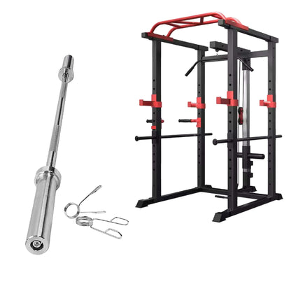 Heavy Duty Power Multi Cage with Pulley System – Adjustable Strength Training Rack with Pull-Up Bar, Safety Arms & Cable Attachments for Full-Body Workouts