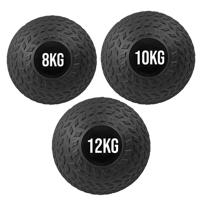 Heavy Duty (3KG–25KG) Treaded Slam Balls for Explosive Power & Core Training | No-Bounce Rubber Weights for Strength & HIIT | Sold Separately or in Sets for All Fitness Levels