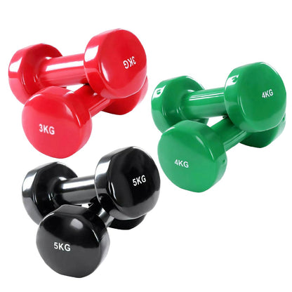 Versatile Neoprene Vinyl Dumbbell Sets (6kg–38kg) for Strength, Muscle Toning & Fitness – Durable, Comfortable Grip, Compact Design for Home & Gym Workouts