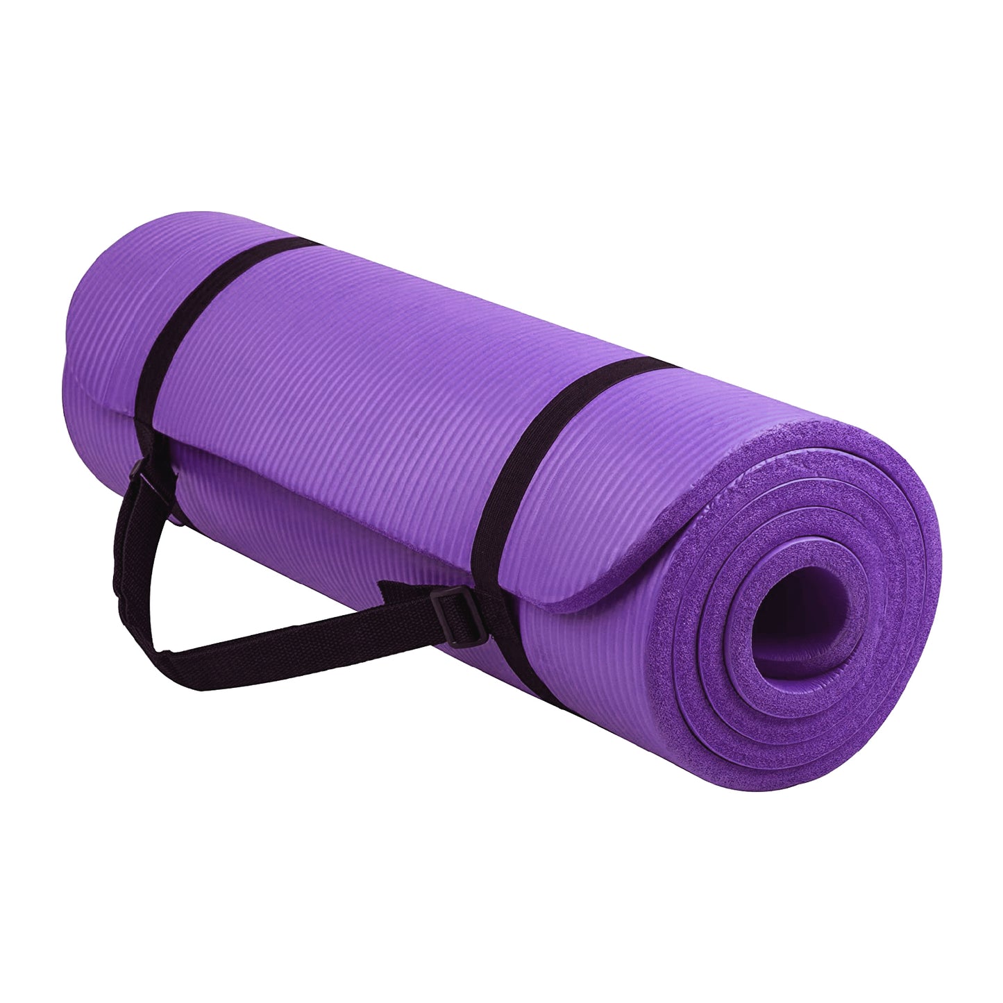 10mm Extra Thick NBR Foam Yoga Mat – Non‑Slip, Joint‑Protective, Eco‑Friendly Exercise & Pilates Mat with Carry Strap for Home Gym