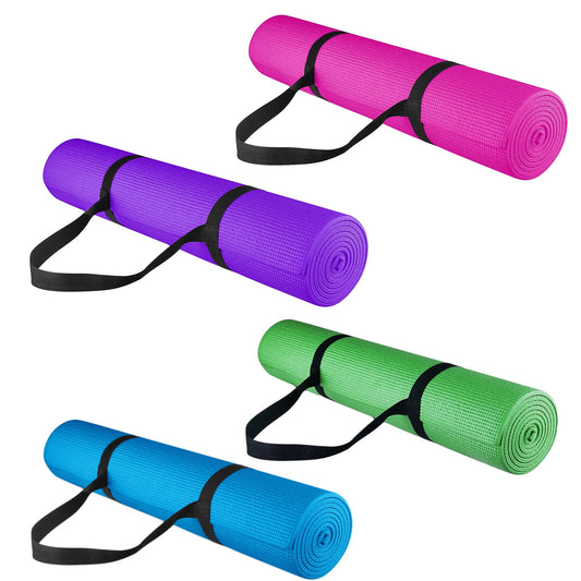 15mm Extra Thick NBR Foam Yoga Mat – Non‑Slip, Joint‑Protective, Eco‑Friendly Exercise & Pilates Mat with Carry Strap for Home Gym