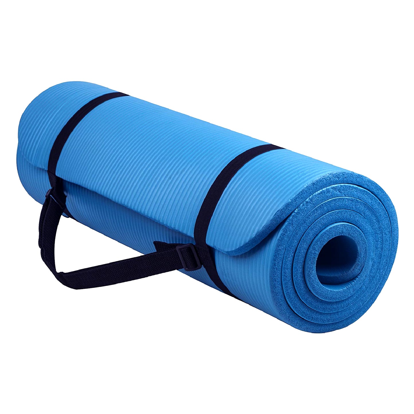 10mm Extra Thick NBR Foam Yoga Mat – Non‑Slip, Joint‑Protective, Eco‑Friendly Exercise & Pilates Mat with Carry Strap for Home Gym