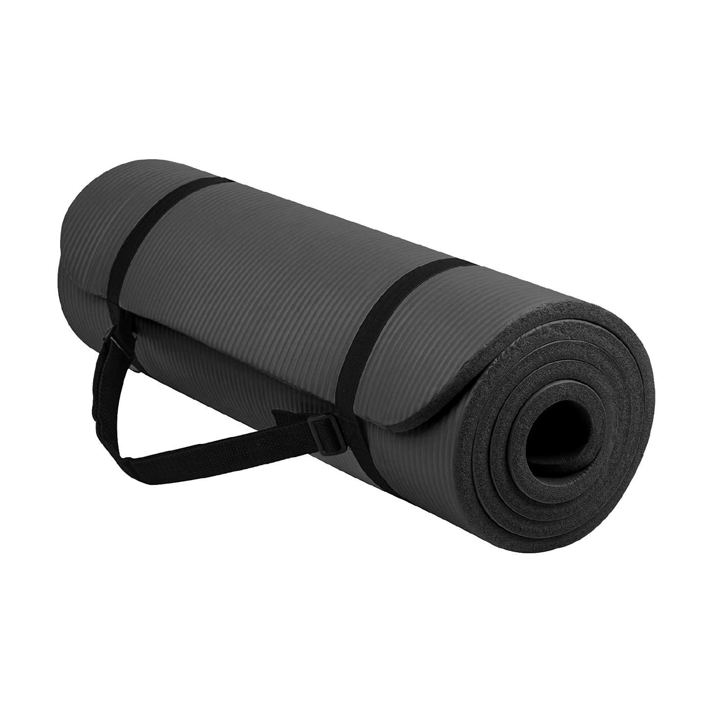 10mm Extra Thick NBR Foam Yoga Mat – Non‑Slip, Joint‑Protective, Eco‑Friendly Exercise & Pilates Mat with Carry Strap for Home Gym