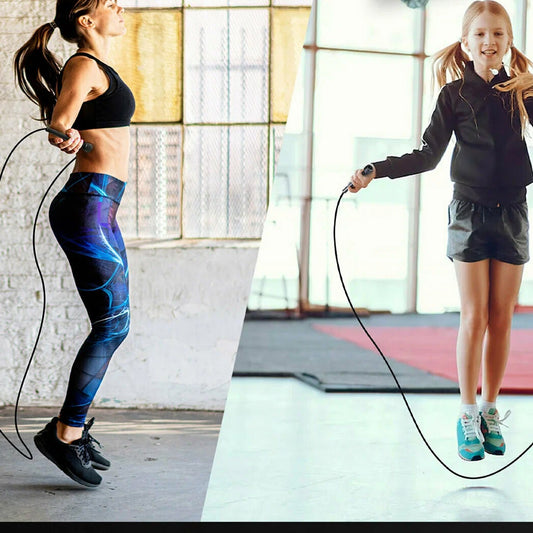 Adjustable Speed Skipping Rope for Men, Women & Kids – 118" Length, 360° Spin, Sweat-Resistant Handles – Ideal for Cardio, Agility & Endurance Training