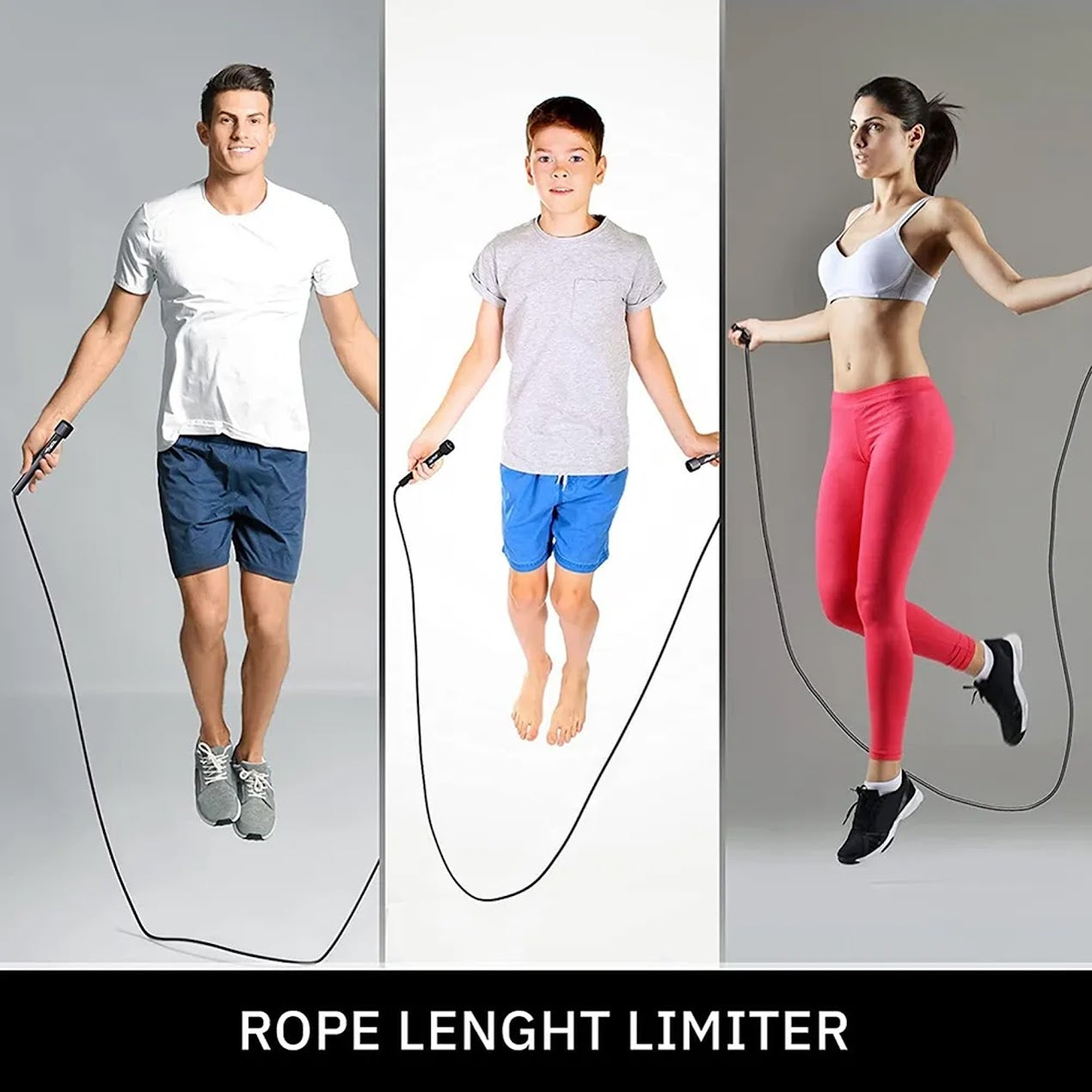 Adjustable Speed Skipping Rope for Men, Women & Kids – 118" Length, 360° Spin, Sweat-Resistant Handles – Ideal for Cardio, Agility & Endurance Training